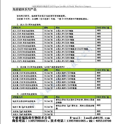 免疫磁珠系列產(chǎn)品